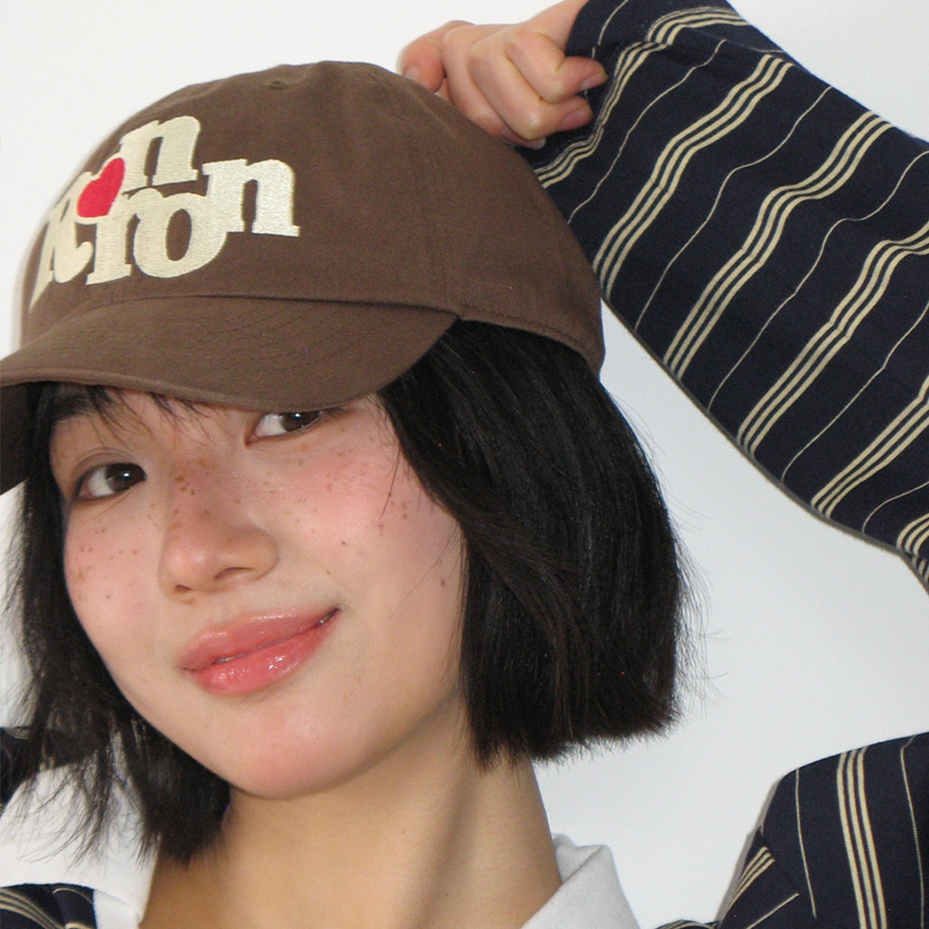 [RONRON] Heart Rr Symbol Stitch Ball Cap / 3Colors