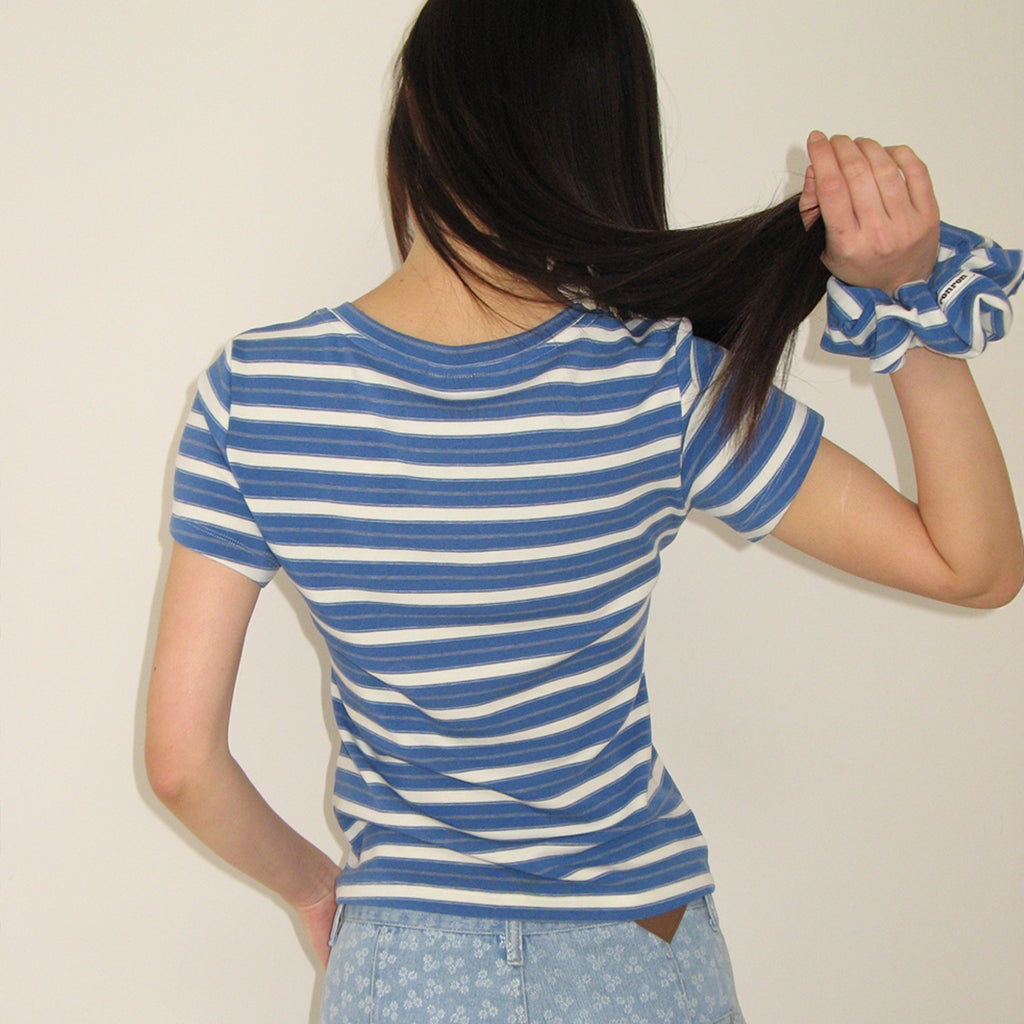 [RONRON] Scrunchie Set Slim Fit T-Shirt / 3 Colors