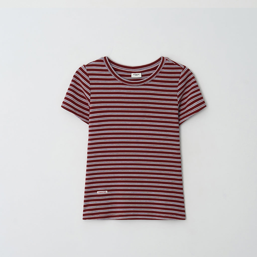 [RONRON] Scrunchie Set Slim Fit T-Shirt / 3 Colors