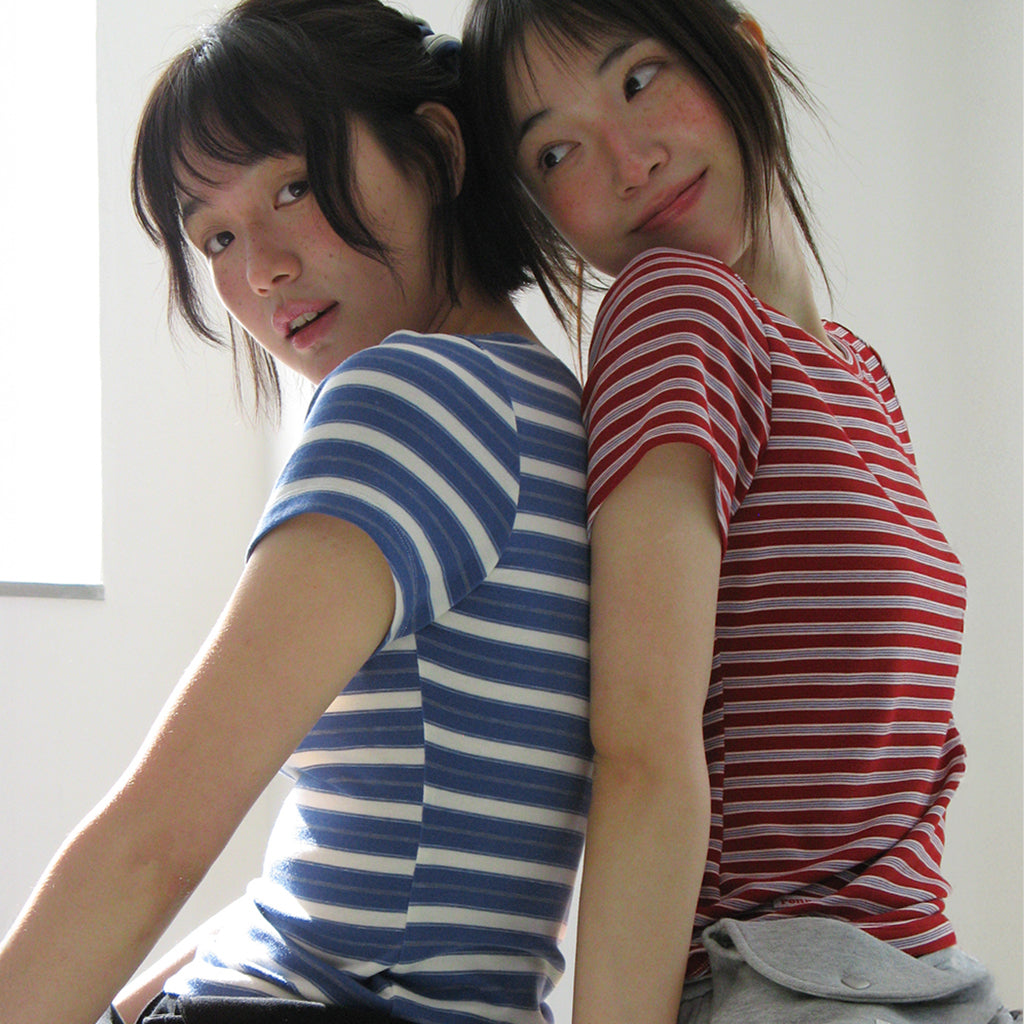 [RONRON] Scrunchie Set Slim Fit T-Shirt / 3 Colors