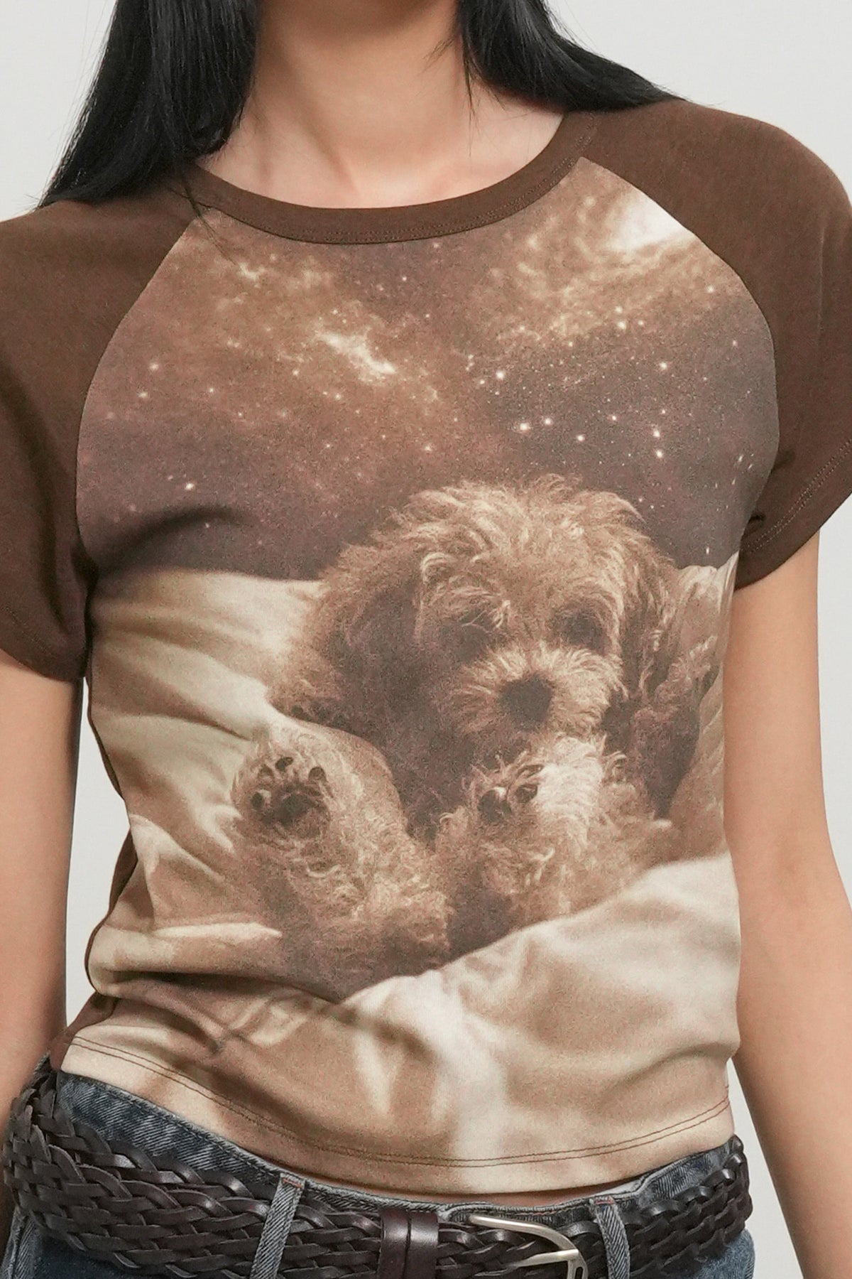 General Idea Sleeping Pet Ringer T-Shirt detail 3