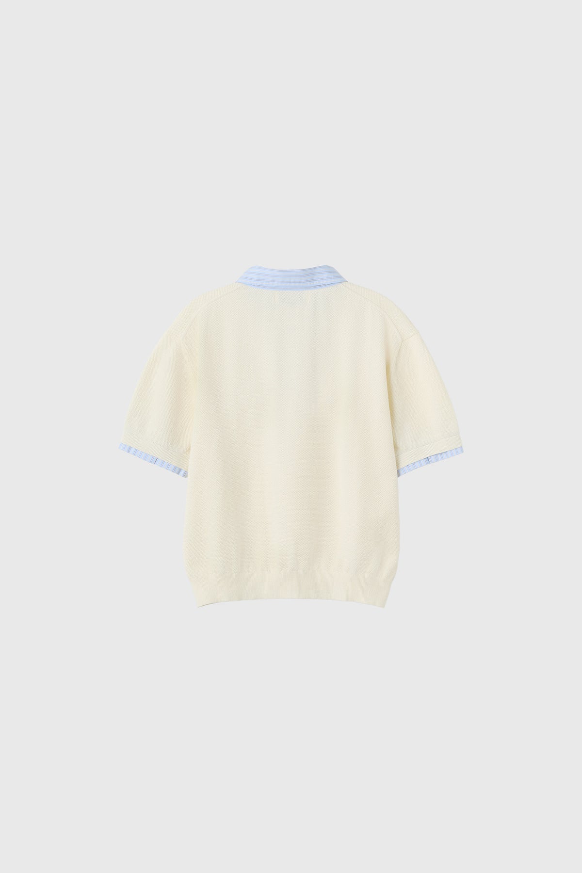 General Idea Shirt Collar Pique Half Knit Ivory detail 2