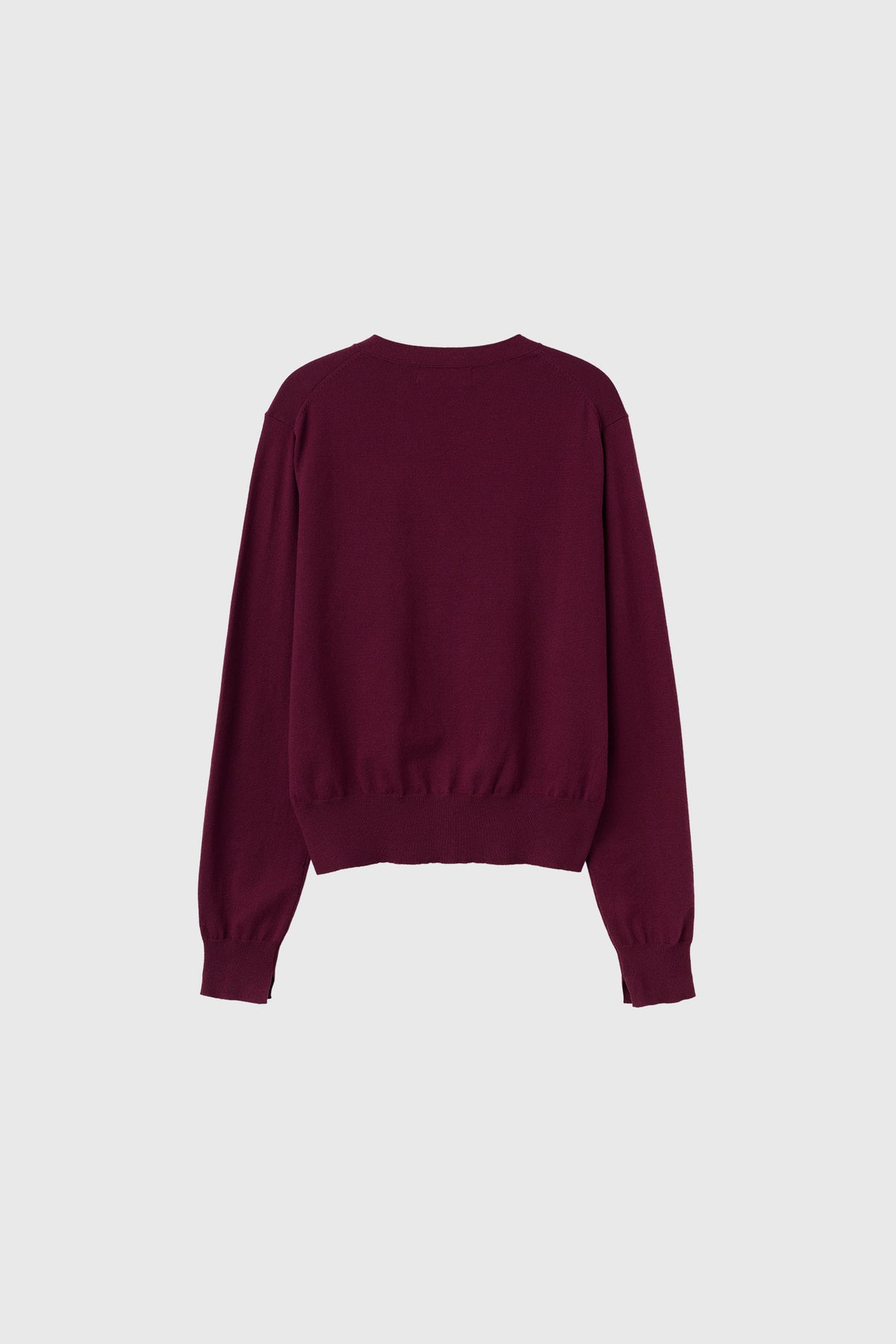 General Idea Relaxed Fit V-Neck Cardigan Plum detail 2