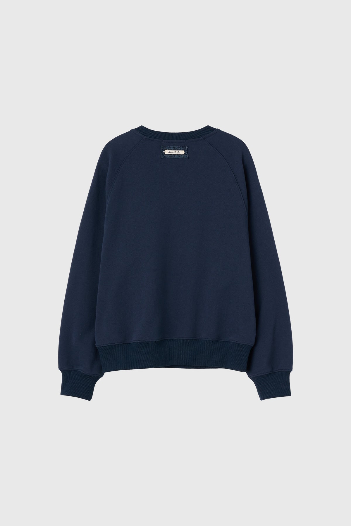 General Idea Lettering V-Neck Sweatshirt Navy detail 2