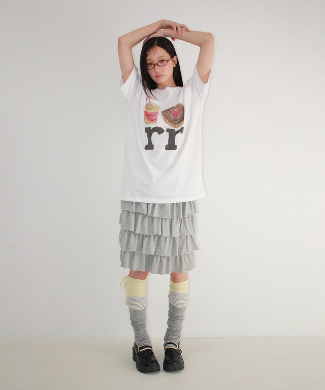 [RONRON] Dessert RR Over Fit T-Shirt / 2 Colors