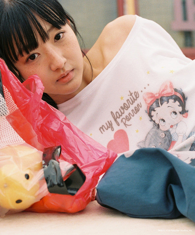 [RONRON] Betty Boop Cat Plush Long Sleeve / 2 Colors