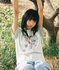 [RONRON] Betty Boop Fairy Heart Applique Basic Fit T-Shirt / Mint