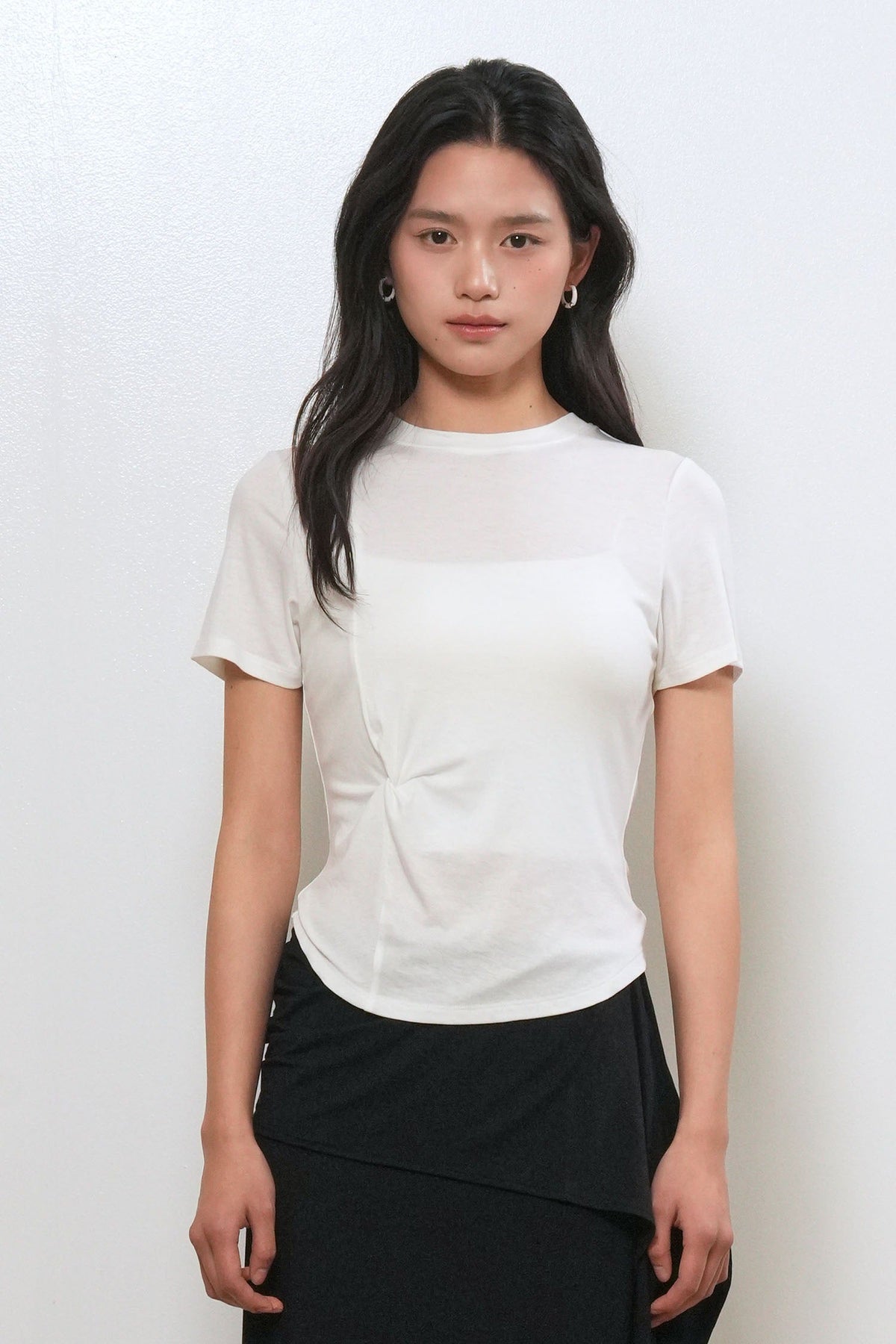 General Idea Acetate Twist Short-Sleeve T-Shirt White detail 1