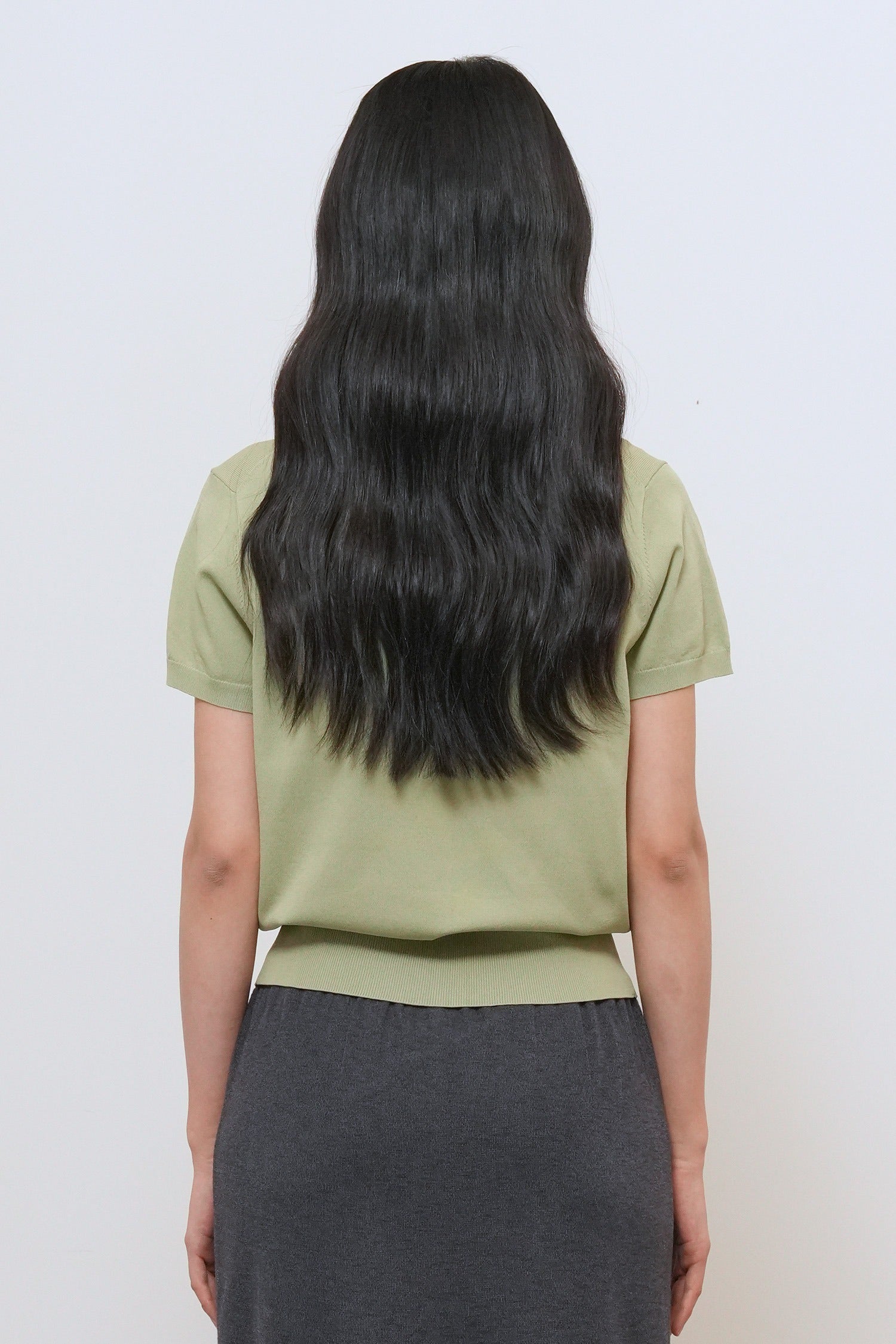 [General Idea] Cool Essential Half Cardigan / Sage Mint