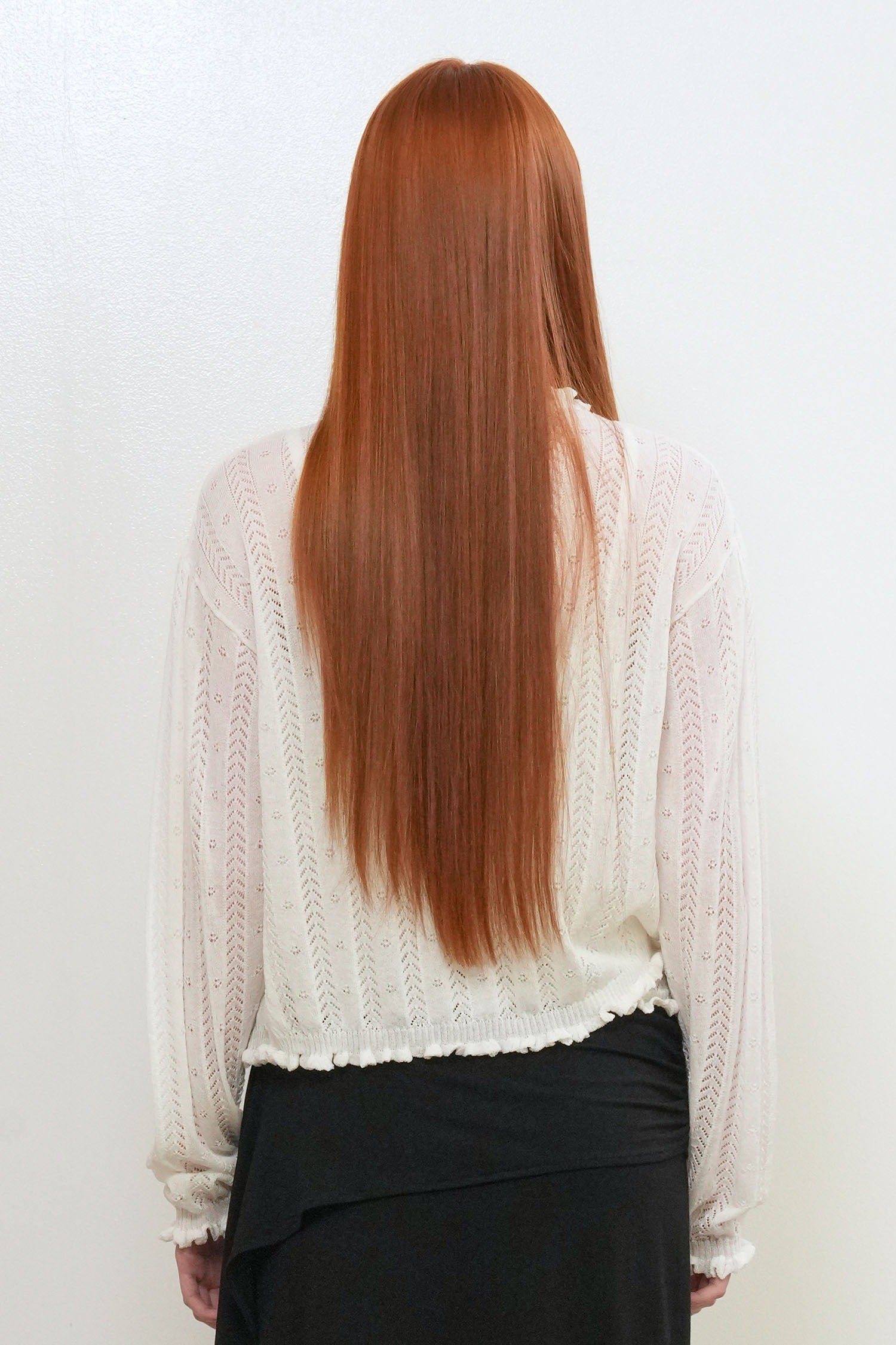[General Idea] Punching Ruffle Sleeveless Cardigan Set / White