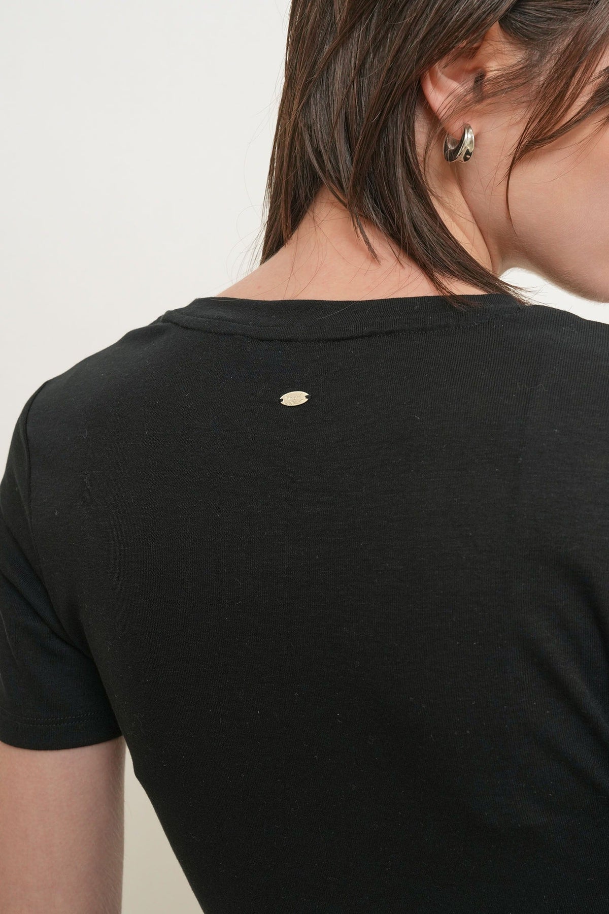 General Idea Acetate Twist Short-Sleeve T-Shirt Black detail 1
