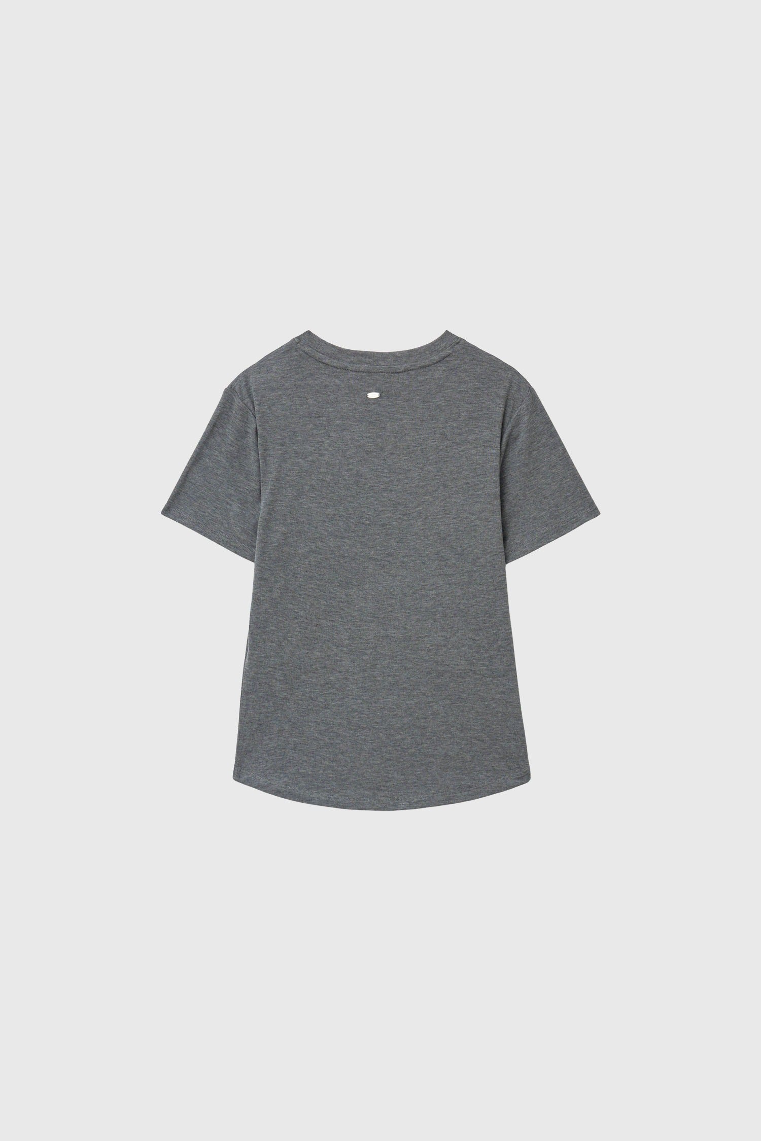 [General Idea] Acetate Twist Short-Sleeve T-Shirt / Charcoal