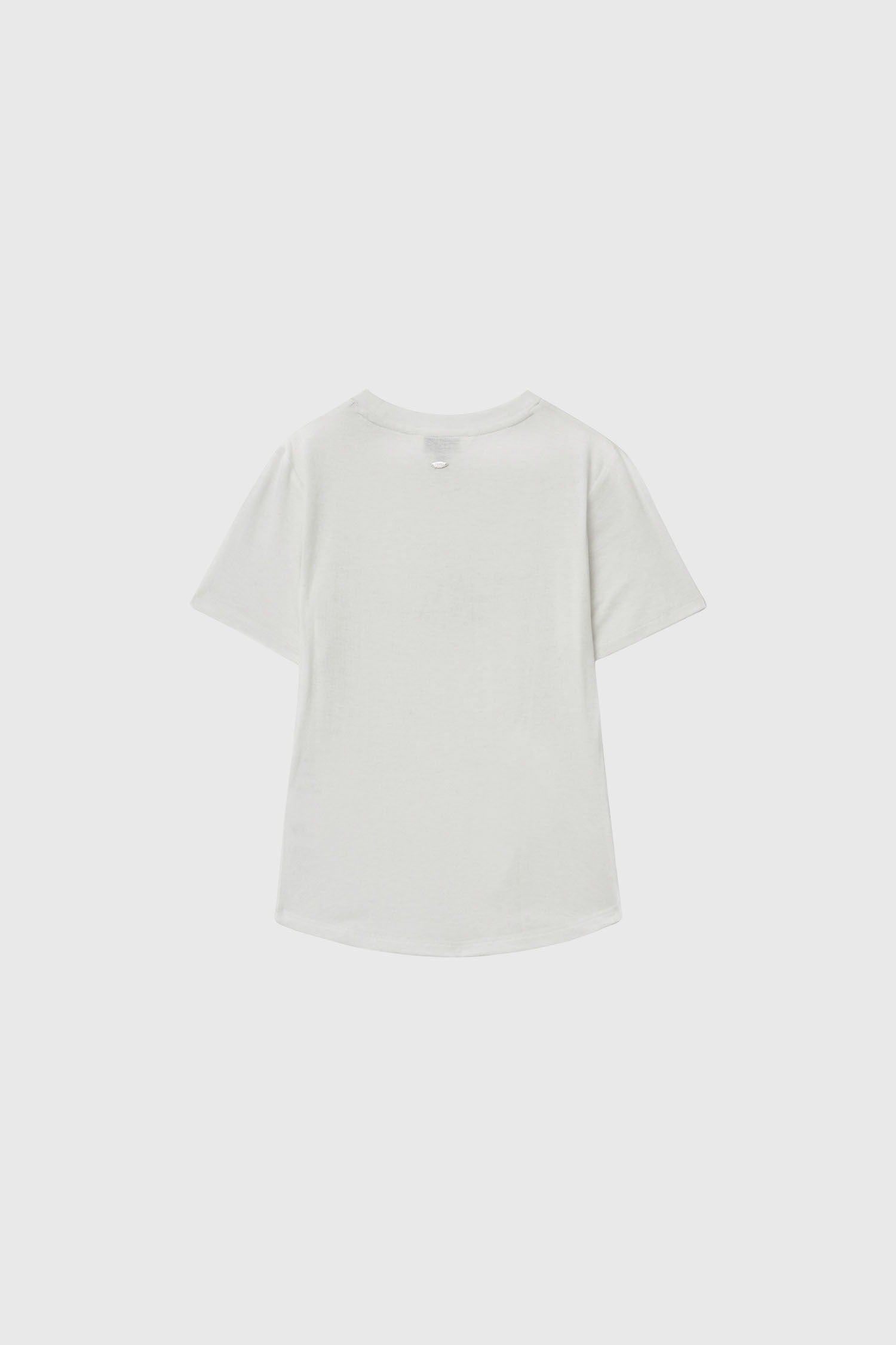 [General Idea] Acetate Twist Short-Sleeve T-Shirt / White