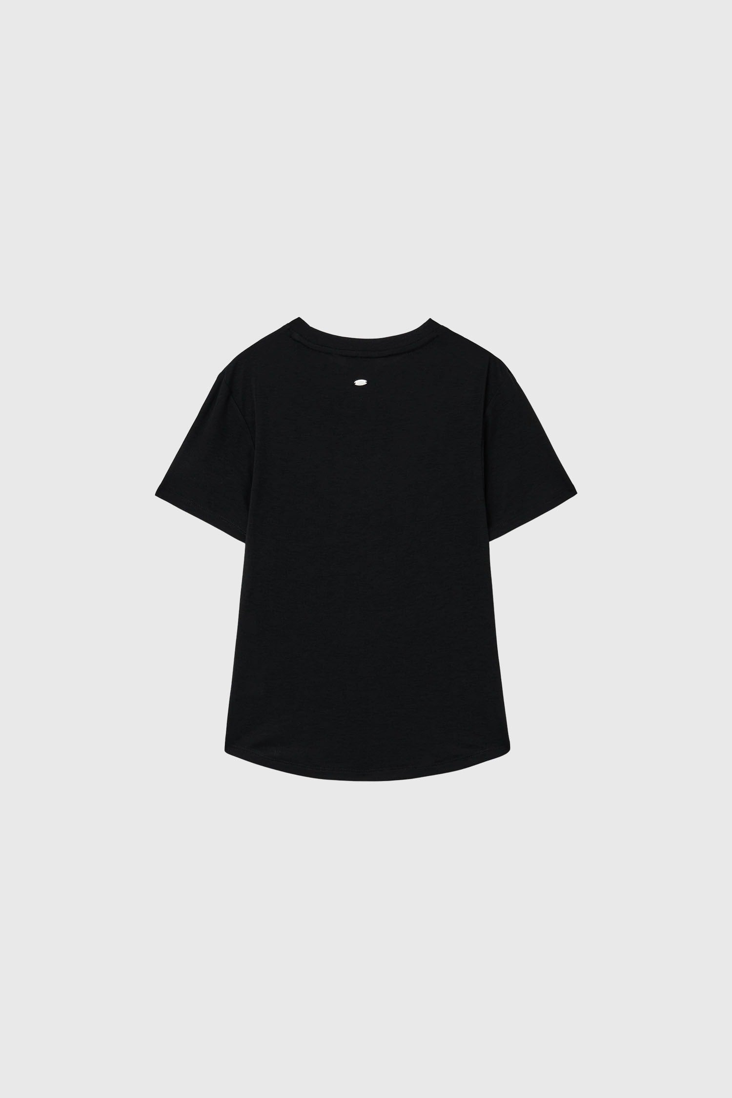 [General Idea] Acetate Twist Short-Sleeve T-Shirt / Black